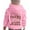 1#Pink, variant on Kiijoy Toddler Girls Hoodie Casual Letter Print Pullover Hooded Sweatshirt, Sizes 3-4
