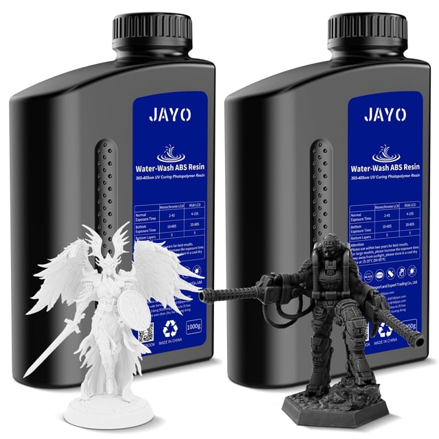 Impresora 3D de resina JAYO, lavable con agua, tipo ABS, 2 kg, 405 nm UV