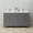 Gray, variant on Wyndham Collection Beckett 60" Wood Double Bathroom Vanity in White/Nickel