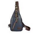 thumbnail image 1 of Mochila bandolera retro de piel sintética para hombre, bolso bandolera con correa de hombro ajustable para desplazamientos diarios., 1 of 8