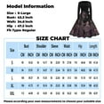 thumbnail image 2 of WTOBBY Women's Fashion Vintage Long Sleeve Round Neck Halloween Printed Party Gown Dress with Elegant Design for Evening Events and Gothic Occasions ,Light Brown M, 2 of 4