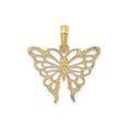 thumbnail image 4 of 10K Yellow Gold Butterfly Charm Pendant, Polished, 16.6 x 20 mm, 4 of 6