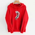 thumbnail image 2 of Oversized Sweatshirt for Women Cute Heart Print Hoodies Long Sleeve Sweatshirts Hooded Pullover Tops with Pocket Hooded Sweatshirts Casual Hoodie, 2 of 5