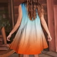 thumbnail image 4 of FAIWAD Robes Patchwork Surdimensionnées pour Femmes Été Amples Dégradé Sans Manches Col en V Plissées Mini Robe d'Été, 4 of 7