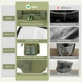 thumbnail image 6 of Holuxer Large Lunch Boxes for Men/Adults, Expandable Double-Deck Insulated Lunch Bag with Shoulder Strap, Soft Leakproof Cooler Bags for Work Outdoor Picnic Trips, 20 Can/16L, Green, Mesh, 6 of 8