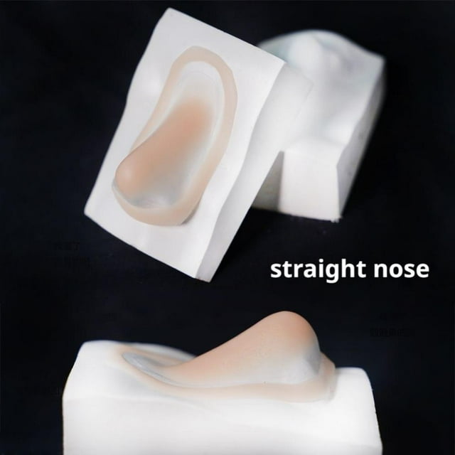 Silicone Fake Nose Realistic 3D Design, Soft & Skin-Friendly, Reusable, Easy to Clean, Fits Various Makeup