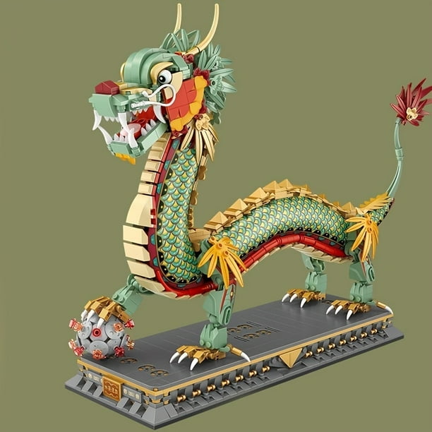 Build Your Own Chinese Dragon with Mini store Building Blocks! - 13.58in*9.06in