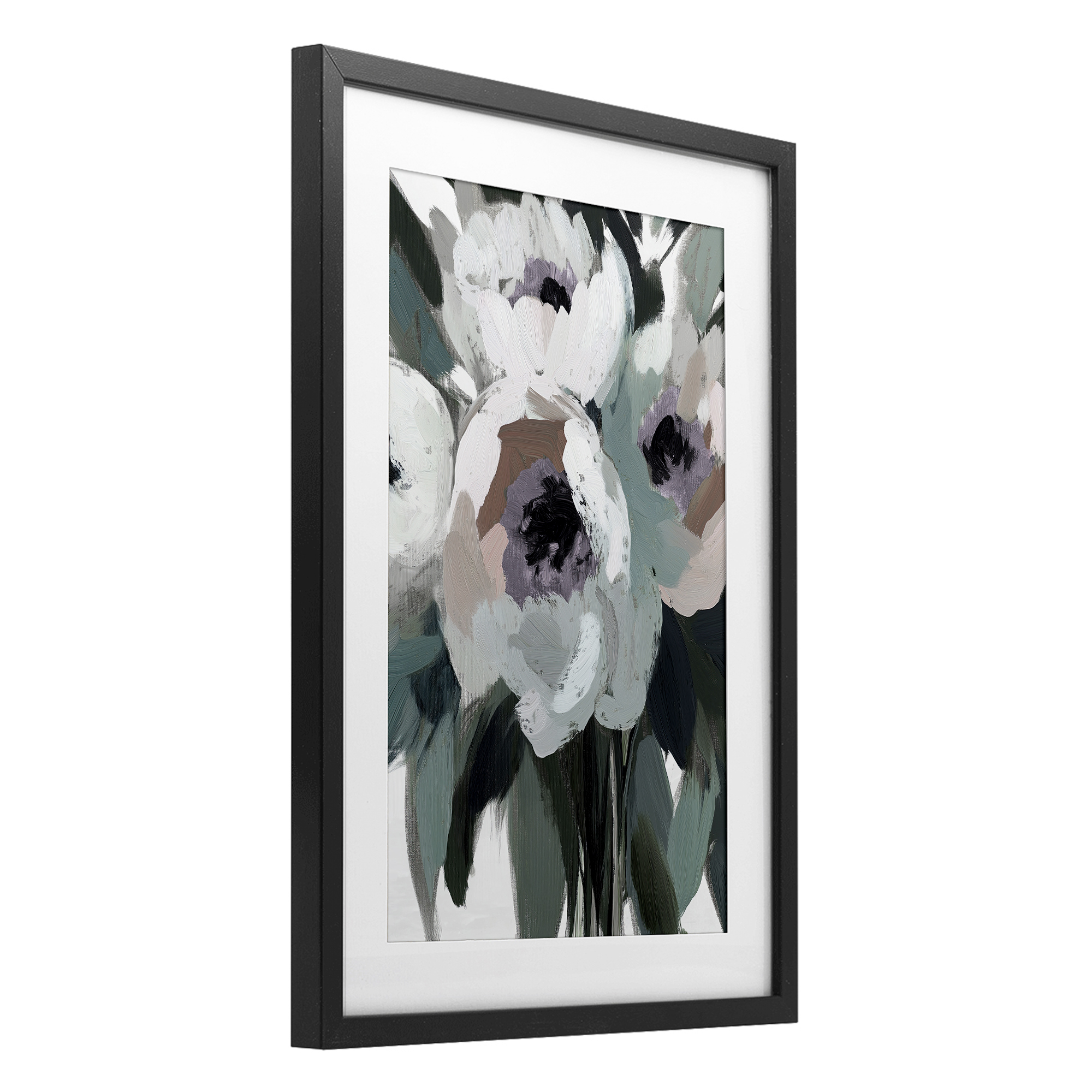 The Absence of Sorrow Black Framed Print Under Glass, design by Annabelle Hall