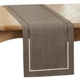 thumbnail image 5 of Saro Lifestyle Laser-Cut Hemstitch Table Runner, 5 of 5