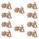 thumbnail image 1 of 100 Piezas 65 mm Munecas de Clavija de Madera Sin Terminar Pequena Muneca de Madera Cuerpos Personas Decoraciones,Color de Madera, 1 of 5