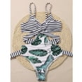 thumbnail image 4 of Lindreshi One Piece Swimsuits for Women Women Bandeau Bandage Bikini Set Push-Up Brazilian Swimwear Beachwear Swimsuit, 4 of 9