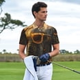 thumbnail image 3 of Honeii Cool Sunglasses Elephant Art Print Polo Shirt, A Classic Short-Sleeved, Button-Down Golf Shirt for Men,Mens Polo Shirts Short Sleeve-Large, 3 of 6