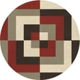 thumbnail image 1 of Ahgly Company Machine Washable Indoor Round Transitional Light French Beige Brown Area Rugs, 3' Round, 1 of 7