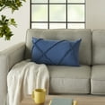 thumbnail image 4 of Nourison Life Styles Blue Decorative Throw Pillow , 14" x 24", 4 of 5