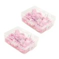 thumbnail image 1 of En Forma de Corazon 100 Unids Calidad de Plastico Junta de Corcho de Seguridad Color Push Pins Rosa, 1 of 5