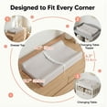 thumbnail image 4 of Secure Grip Baby Diaper Changing Pad for Dresser, Waterproof and Wipeable, Contoured, Standard Size, Grey&Pink&Beige, 4 of 8