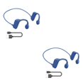 thumbnail image 2 of sweethay Auriculares compatibles con Bluetooth Carga USB Conducción ósea Banda para el cuello Auriculares Auriculares portátiles Ciclismo Type3 NO3, 2 of 6
