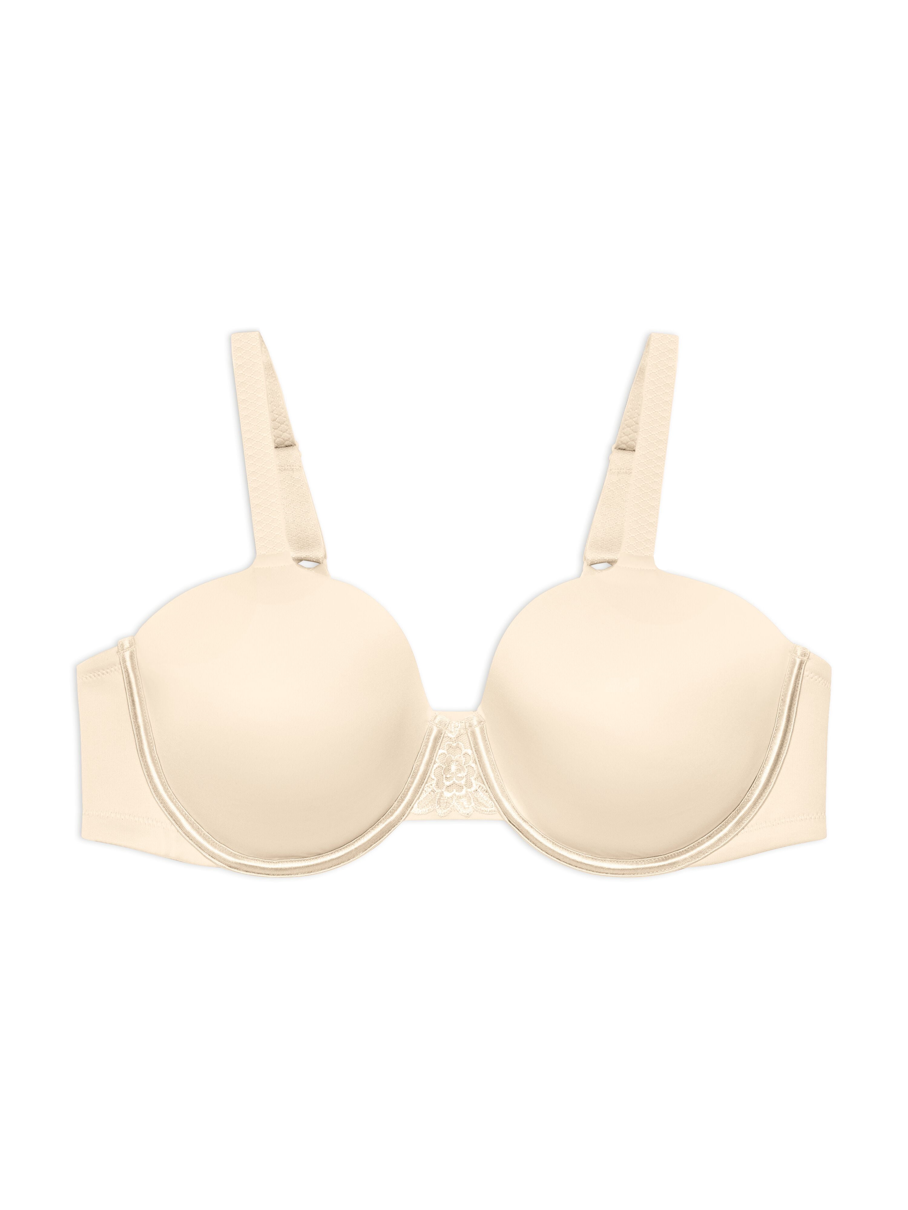 Vanity Fair Lingerie Women's Beauty Back Smoothing Underwire Bra, 4 Way Stretch Fabric, Lightly Lined Cups, Style 76380