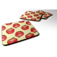 thumbnail image 1 of "Treasures Watercolor Apples and Polkadots Decorative coasters, 3.5, Multicolor" Caroline's Treasures BB7516FC, 1 of 1