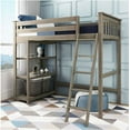 thumbnail image 3 of Bedsmart Max and Lily Lit Mezzanine Haut Format Simple avec Bibliothèque Gris, 3 of 5
