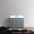 thumbnail image 3 of ARIEL Hamlet 43 in. Bath Vanity in Grey with Quartz Vanity Top in White with White Basin, 3 of 7