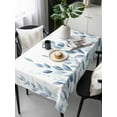 thumbnail image 6 of Blue Botanical Table Cloth, Pastoral Leaf Watercolor Waterproof Tablecloth for Rectangle Tables, Reusable Washable Fabric Table Cover for Restaurant Kitchen Dining Tables 60"x120", 6 of 6