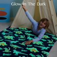 thumbnail image 4 of Joyfy Glow in The Dark Dinosaur Blanket for Kids Gifts for Boys 50" x 60" Soft Cozy Flannel Kids Throw Blanket, 4 of 8
