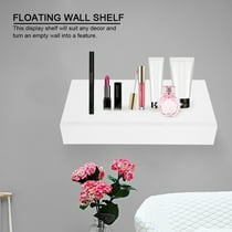 Walfront White Floating Shelves With Drawer Modern Decorative Wall