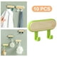 thumbnail image 5 of 10 piezas de soporte para cuna montado en la pared, parte trasera adhesiva de madera resistente, colgador de llaves multifunción para 2 Ganchos Verde, 5 of 9