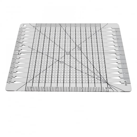 FACEGA Slotted Ruler for Fabric Cutting Sewing Quilt DIY Knitted Doll Fasten