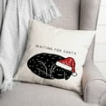 thumbnail image 3 of Creative Products Waiting for Santa 18 x 18 Indoor / Outdoor Pillow, 3 of 3
