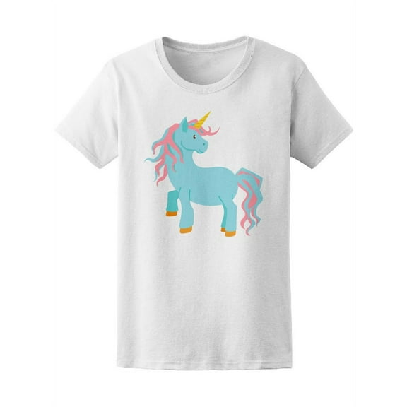 Unicorn Is Standing Magic Cute Tee Women's -Image by Shutterstock