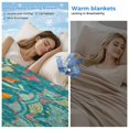 thumbnail image 2 of Green Boho Cooling Blanket,Lightweight Breathable Summer Throw Blanket with Double Sided Cold Effect,Shabby Vintage Ethnic Abstract Floral Art Picnic Blankets Bed Sheet for Hot Sleepers 30"x40", 2 of 8