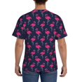 thumbnail image 2 of Rocae Cute Flamingo for Men's Moisture-Wicking Crew Tee - T-Shirt for Sports, Outdoor Activities, and Casual WearMedium, 2 of 9
