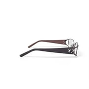 Luxe Womens WLO317 Rectangular Rectangular Prescription Eyeglasses with Case, Pink