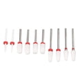 thumbnail image 4 of Nail Drill Bits Set, 10pcs Ceramic Drill Bits Left Right Rotation Various Roughness  For Nail Salon, 4 of 8