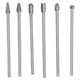 thumbnail image 1 of Juego de 6 Fresas de Carburo de Tungsteno, Kit de Perforación de Cabezal Cilíndrico, Herramientas de Pulido Rotativas Sólidas para Taladrar y Tallar Madera, 1 of 5