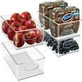 thumbnail image 1 of MesaSe Plastic Storage Bins Stackable Clear Pantry Organizer Box Bin Containers for Organizing Kitchen Fridge  Food  Snack Pantry Cabinet, 1 of 8