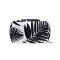 thumbnail image 2 of 6.5x2.5x4 In Printed Makeup Bag Organizer with 5 Compartments Travel Toiletry Pouch Bag Black Palm Leaf, 2 of 6