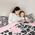 thumbnail image 5 of Feelyou Leopard Cheetah Print Twin Comforter Sets, Polkadots Stars Bedding Set, 2 Pieces, 5 of 8