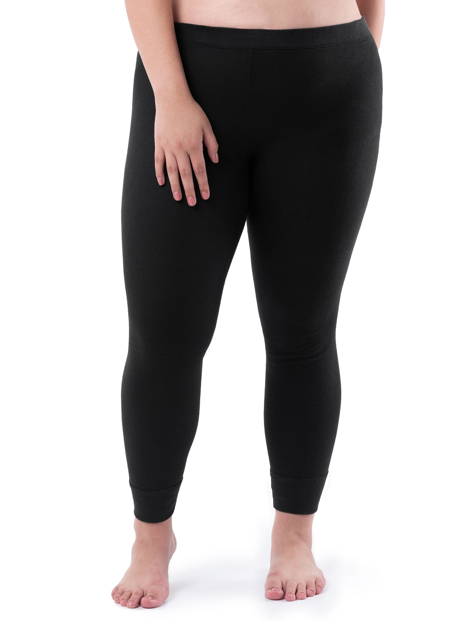 Fruit of the Loom Women's and Women's Plus Thermal Henley Top & Bottom Set
