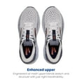 thumbnail image 4 of Brooks Men’s Ghost 16 Neutral Running Shoe - White/Peacoat/Orange - 12.5 Medium, 4 of 5