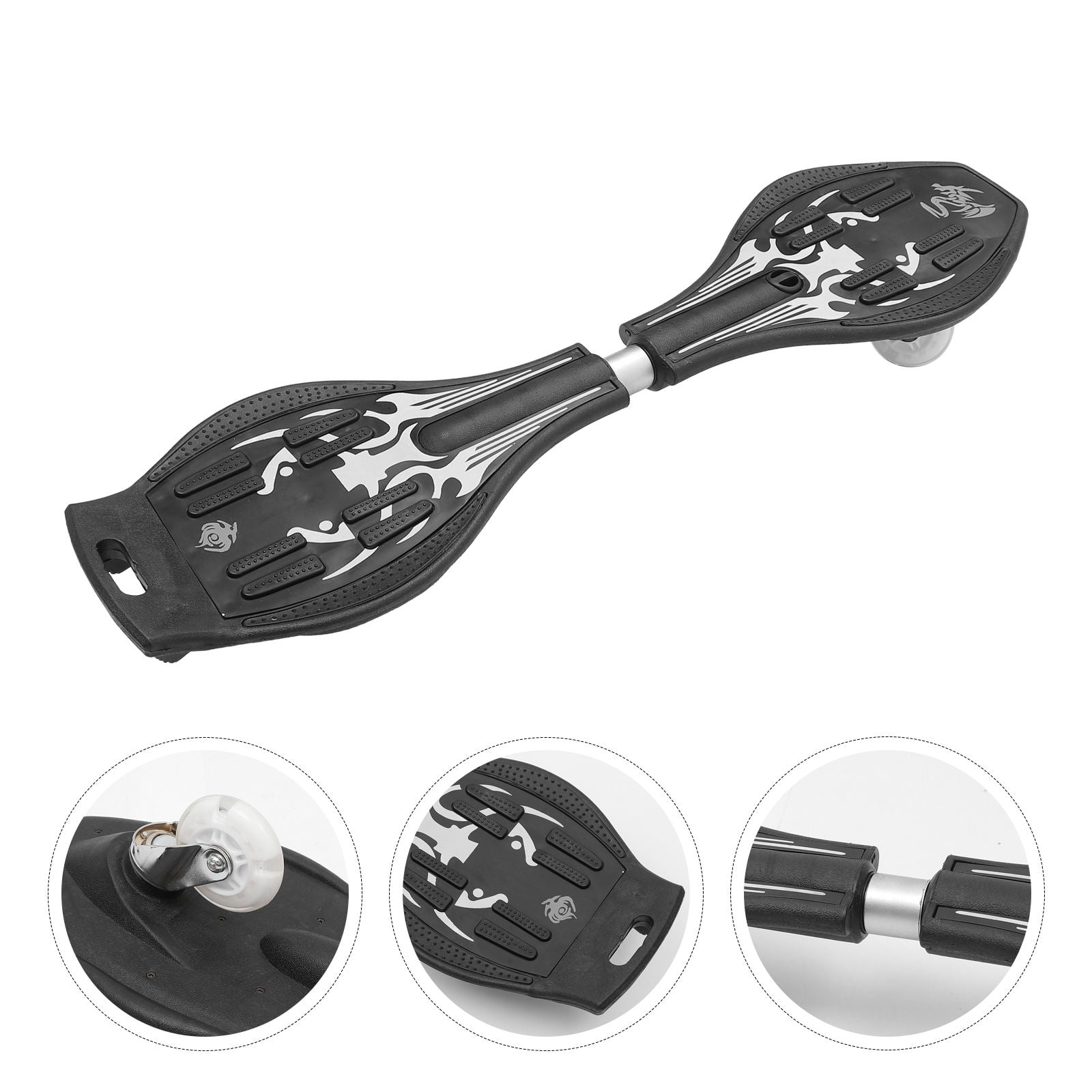 Razor RipStik DLX Caster Board - 2 Wheel Pivoting Skateboard with