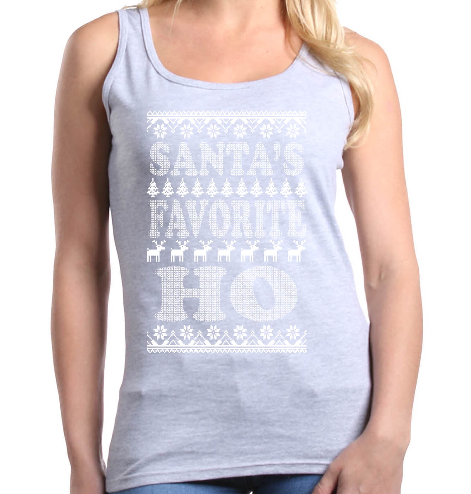 Shop4Ever Shop4Ever Women's Santa's Favorite Ho Funny Christmas