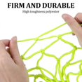 thumbnail image 3 of VOSAREA Night Glowing Luminous Basketball Net Nylon Braided Standard Professional Basketball Net Heavy Duty Thick Net Basketball Net (Green), 3 of 4