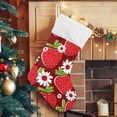 thumbnail image 5 of Coolnut Strawberry Christmas Stocking Personalized Large Candy Stocking, Xmas Stockings Decoration Hanging Gift for Family Holiday Party Ornaments Decor Fireplace, 5 of 7
