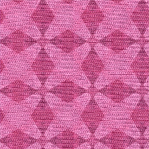 Ahgly Company Machine Washable Indoor Square Transitional Deep Pink Area Rugs, 4' Square