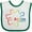 White and Green, variant on Inktastic Rainbow Gradient Autism Boys or Girls Baby Bib