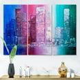 thumbnail image 2 of Designart ' Abstract Style Cityscape Panorama Skyscrapers II ' Modern Canvas Wall Art Print, 2 of 3