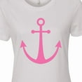thumbnail image 4 of Inktastic Anchor Nautical Pink Women's T-Shirt, 4 of 5